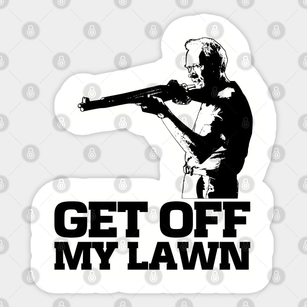 get off my lawn Sticker by bumblethebee